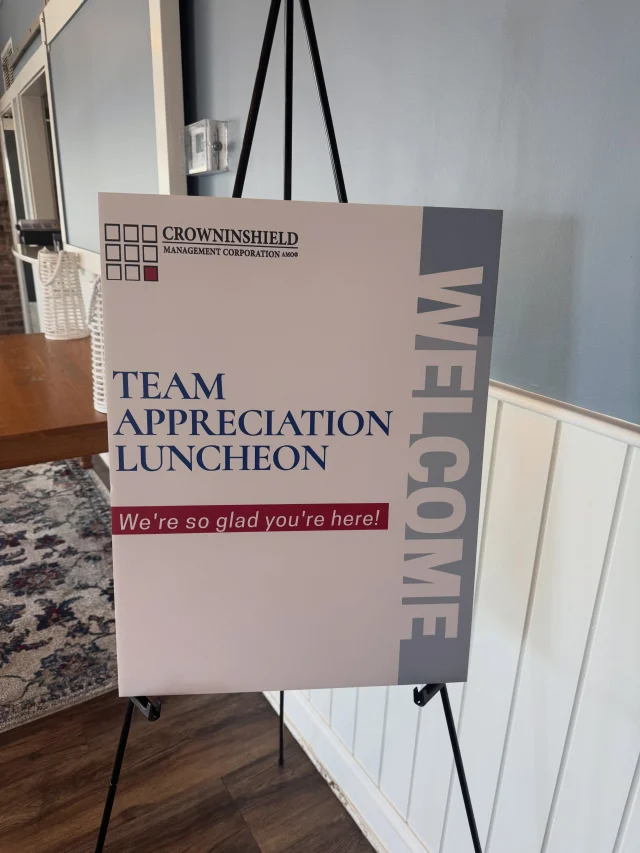 A lovely afternoon at @finzseafoodsalem to thank our incredible staff for all their hard work. Spending time sharing lunch and smiles with you all was wonderful. Go team Crowninshield!