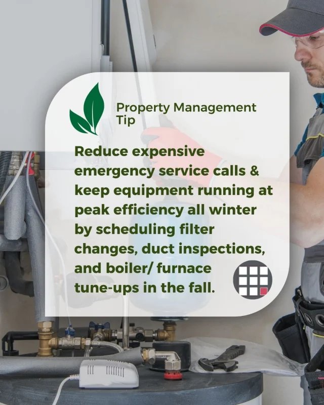 🍂 Fall Maintenance Checklist Continued

⚙️ Service Heating Systems Early

Reduce expensive emergency service calls. Schedule professional inspections for boilers, furnaces, and heat pumps before peak demand hits. Preventive tune-ups keep units running efficiently and prevent mid-winter outages.

Proactive preparation ensures smooth operations and predictable budgets. What fall prep projects are top of mind for your community this season?

If you have any questions or require assistance regarding your property management needs, please reach out to Crowninshield Management. Our dedicated team of professionals can provide comprehensive information, answer your inquiries, and discuss how our services can best support you.

#PropertyManagement #CrowninshieldManagement #HOAmanagement #CommunityAssociation #FallMaintenance #FacilityManagement #PropertyManagerTips #RealEstateManagement #BuildingMaintenance #HOABoard